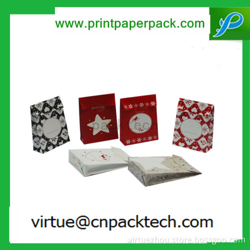 Customized Fashion Christmas or Wedding Candies Gift Kraft Paper Bag